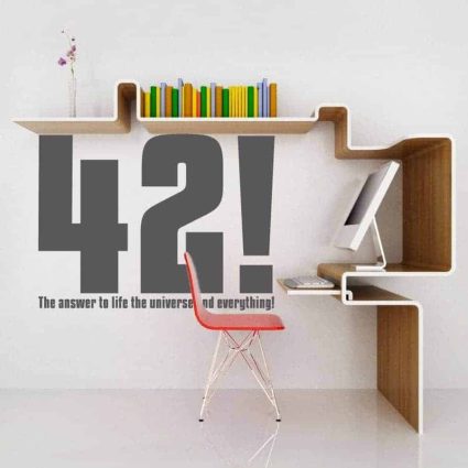 42! - The Answer To Life - Wallsticker