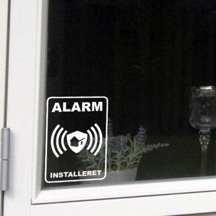 Alarmskilt - Wallsticker