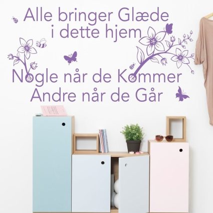Alle Bringer Glæde - V2 - Wallsticker
