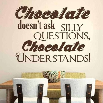 Chocolate Understands - Wallsticker