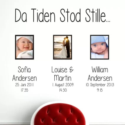 Da Tiden Stod Stille - Wallsticker