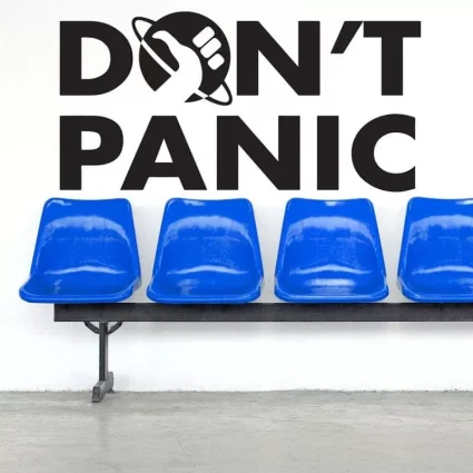 Don't Panic - Wallsticker