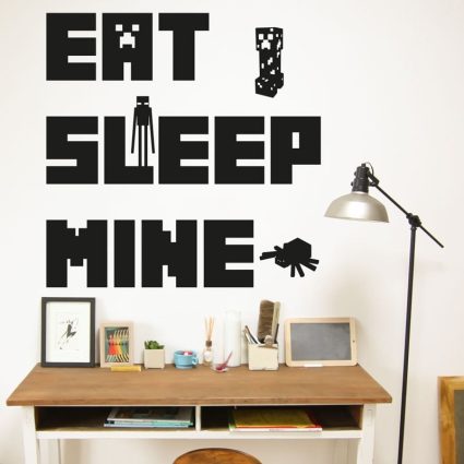 Eat Sleep Mine - Wallsticker