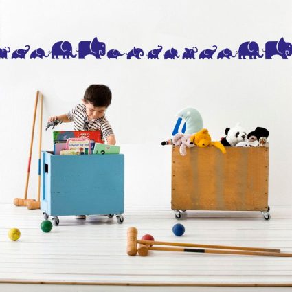 Elefant Border - Wallsticker