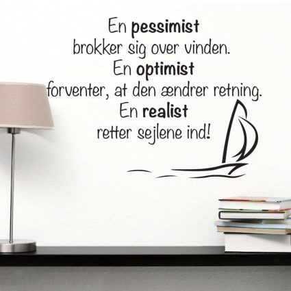 En Pessimist - Wallsticker