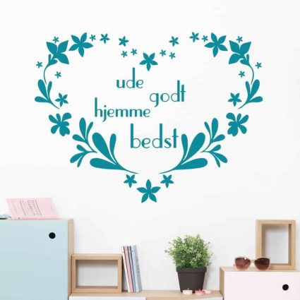 Hjemme Bedst - Wallsticker