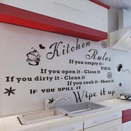 Kitchen Rules - Wallsticker
