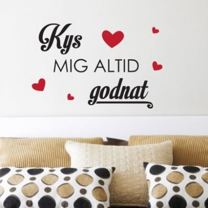 Kys mig altid godnat - Wallsticker