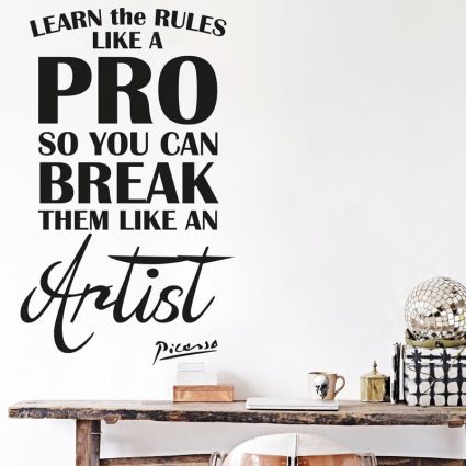 Learn The Rules - Wallsticker