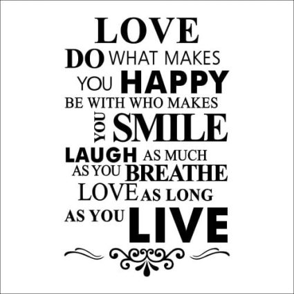 Life Rules - Wallsticker
