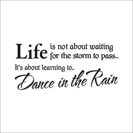 Life is not about waiting - Wallsticker