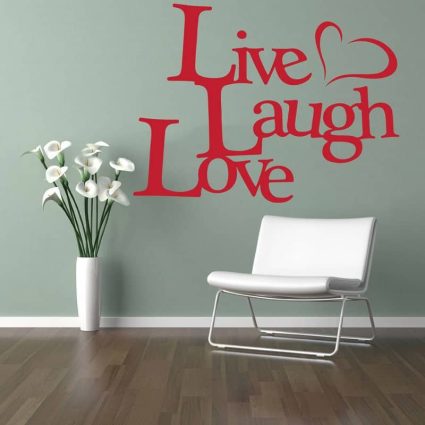 Live Laugh Love - Wallsticker