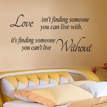 Love is finding someone... - Wallsticker