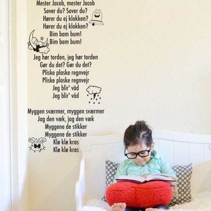 Mester Jacob - Hele Sangen - Wallsticker