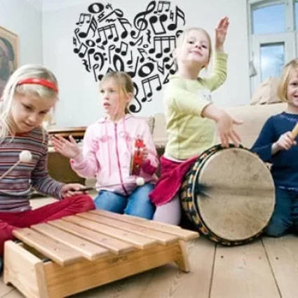 Musik Hjerte - Wallsticker