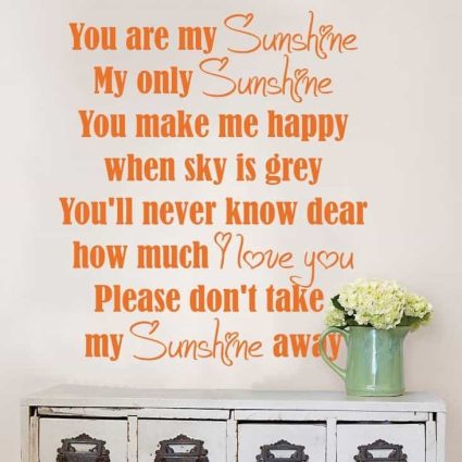 My Sunshine - Wallsticker