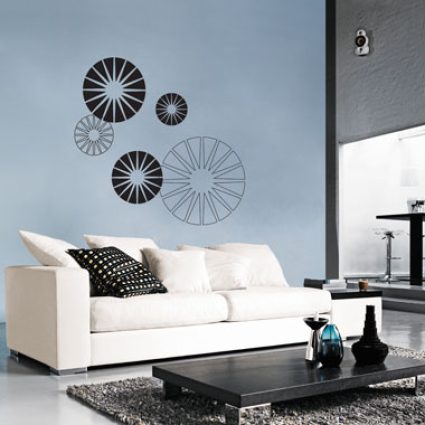 My flowers wallsticker af Heidi Holm Pedersen, 80x80 cm