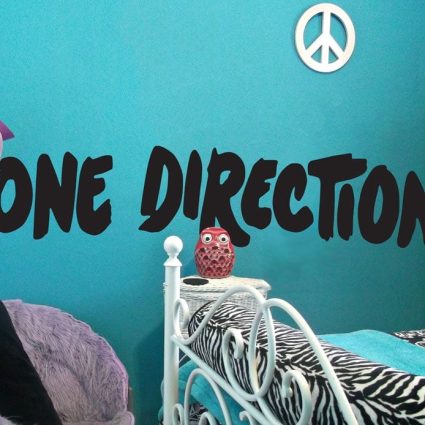 One Direction Logo Text - Wallsticker