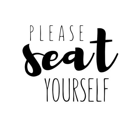Please seat yourself af Pluma Posters