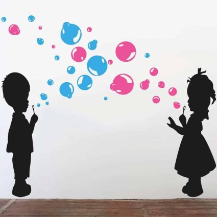 Sæbebobler - Wallsticker