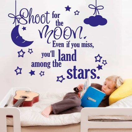 Shoot For The Moon - Wallsticker