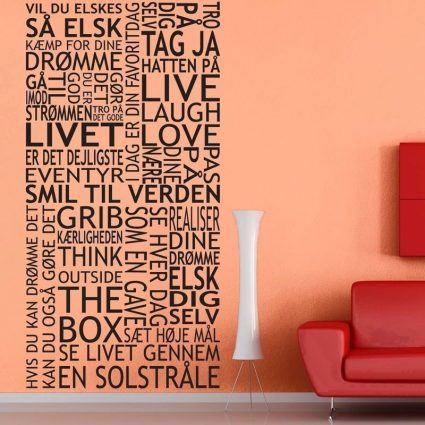 Smil Til Verden - Wallsticker