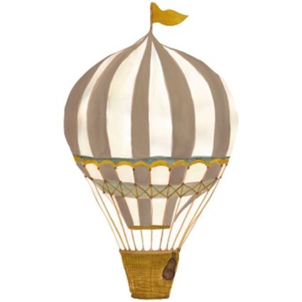 That's Mine Wall Stories Retro Air Balloon Large Brown