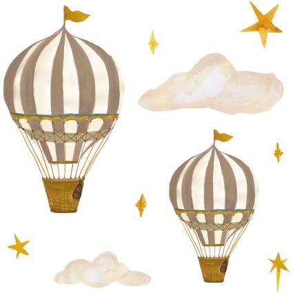 Thats Mine Wallstickers - Dreamy balloons - Brun