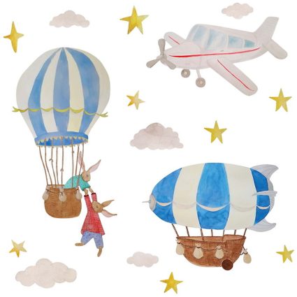 Thats Mine Wallstickers - Flying adventures - Multi