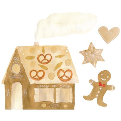 That's Mine Wallstickers Gingerbread House