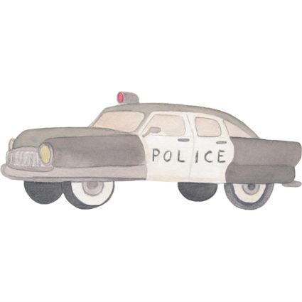 That's Mine Wallstickers Police Car Multi