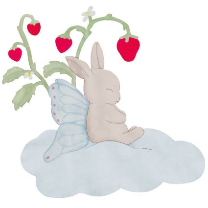 That's Mine Wallstickers - Strawberry dreams - 27 cm - Beige