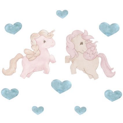 That's Mine Wallstickers - Unicorn Twins - 10 dele - Rose