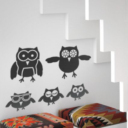 The Owls wallsticker af Alan Smithee, 40x26 cm