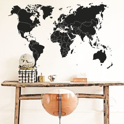 Verdenskort - Wallsticker