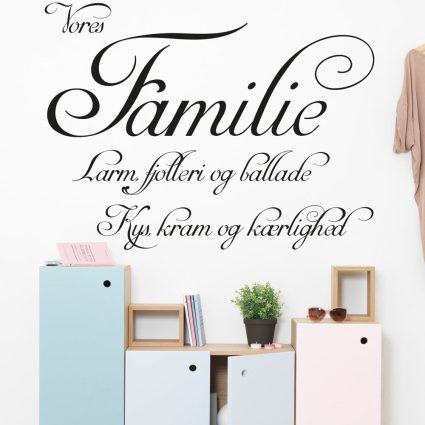 Vores Familie - Wallsticker