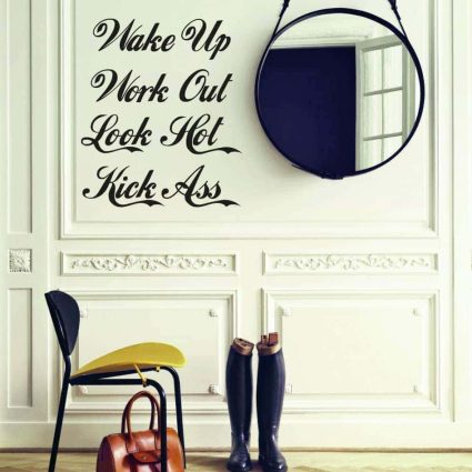 Wake Up, Work Out - Wallsticker