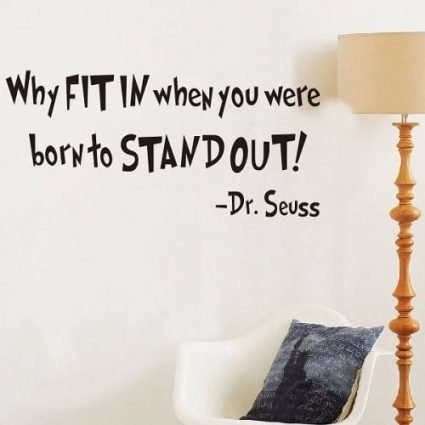 Why fit in - Wallsticker