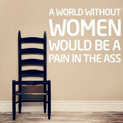 Without Women - Wallsticker